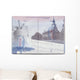 USA Passport Stamped Page Wall Decal