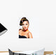Girl Portrait with Yellow Wall Decal