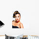 Girl Portrait with Yellow Wall Decal