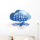 Cloud Computing Concept Apps Wall Decal