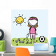 Sport Girl Wall Decal
