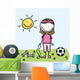 Sport Girl Wall Decal