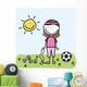 Sport Girl Wall Decal