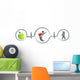 Healthy Food and Fitness Wall Decal