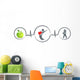 Healthy Food and Fitness Wall Decal