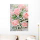Wedding Bouquet Pink Roses Wall Decal