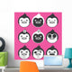 Funny Chill Penguins Wall Decal