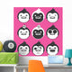 Funny Chill Penguins Wall Decal