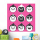 Funny Chill Penguins Wall Decal