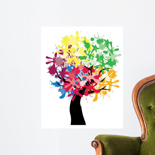 Ink Spots Tree Wall Decal