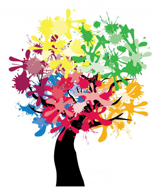 Ink Spots Tree Wall Decal