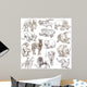 Animals around World Collection Wall Decal