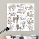 Animals around World Collection Wall Decal