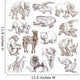 Animals around World Collection Wall Decal