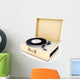 Retro Turntable Wall Decal