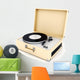 Retro Turntable Wall Decal