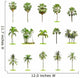 Set Palm and Coconut Wall Decal Sticker Set Wall Decal