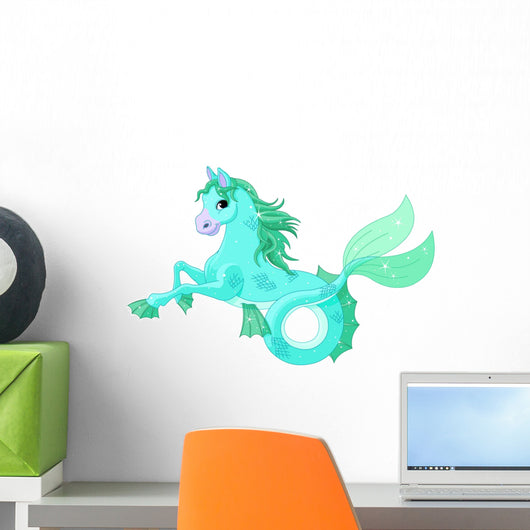 Mythological Sea Horse Wall Decal