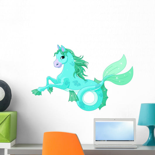 Mythological Sea Horse Wall Decal