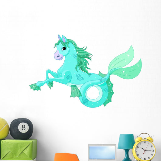 Mythological Sea Horse Wall Decal
