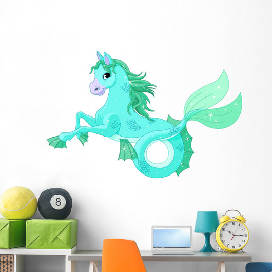 Mythological Sea Horse Wall Decal