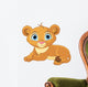 Resting Little Lion Cub Wall Decal
