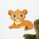 Resting Little Lion Cub Wall Decal