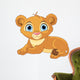Resting Little Lion Cub Wall Decal