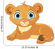 Resting Little Lion Cub Wall Decal