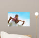 Black Boy Riding Father's Wall Decal