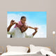 Black Boy Riding Father's Wall Decal