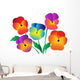Pansy Flowers Wall Decal