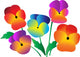 Pansy Flowers Wall Decal