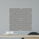 Black and White Zigzag Wall Decal