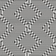 Black and White Zigzag Wall Decal