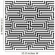 Black and White Zigzag Wall Decal