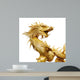 Giant Golden Chinese Dragon Wall Decal