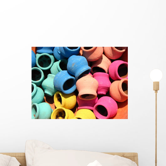 Colorful Pots Wall Decal
