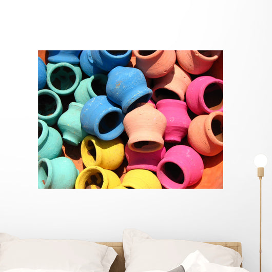 Colorful Pots Wall Decal