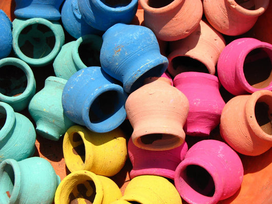 Colorful Pots Wall Decal