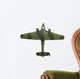 Toy Green Military Airplane Wall Decal