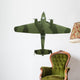 Toy Green Military Airplane Wall Decal