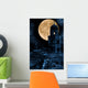 Moon over Old Town Wall Decal
