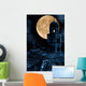 Moon over Old Town Wall Decal