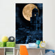 Moon over Old Town Wall Decal