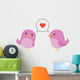 Birds Love with Hearth Wall Decal