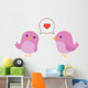 Birds Love with Hearth Wall Decal