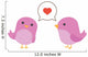 Birds Love with Hearth Wall Decal