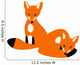 Two Red Baby Foxes Wall Decal