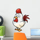 Vector Illustration Cartoon Chicken Wall Decal